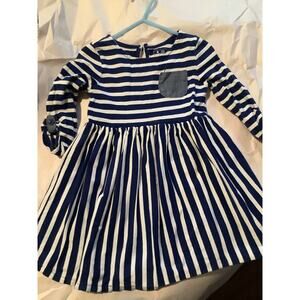 Baby Gap size 3 blue and white stripe dress